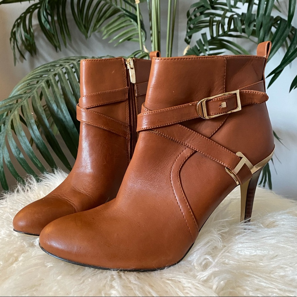 Marc Fisher Cognac Booties - image 2